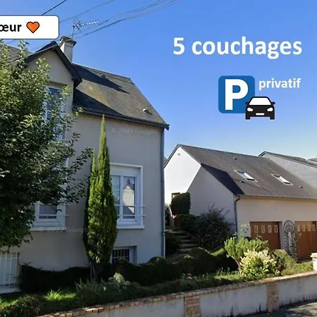 Apartament L'arbre De Vy - T2 42m2 Independant, 5 Pers, Garage, Proche Gare Le Mans