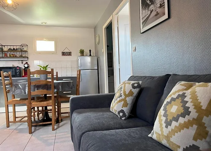 Apartament L'arbre De Vy - T2 42m2 Independant, 5 Pers, Garage, Proche Gare Le Mans